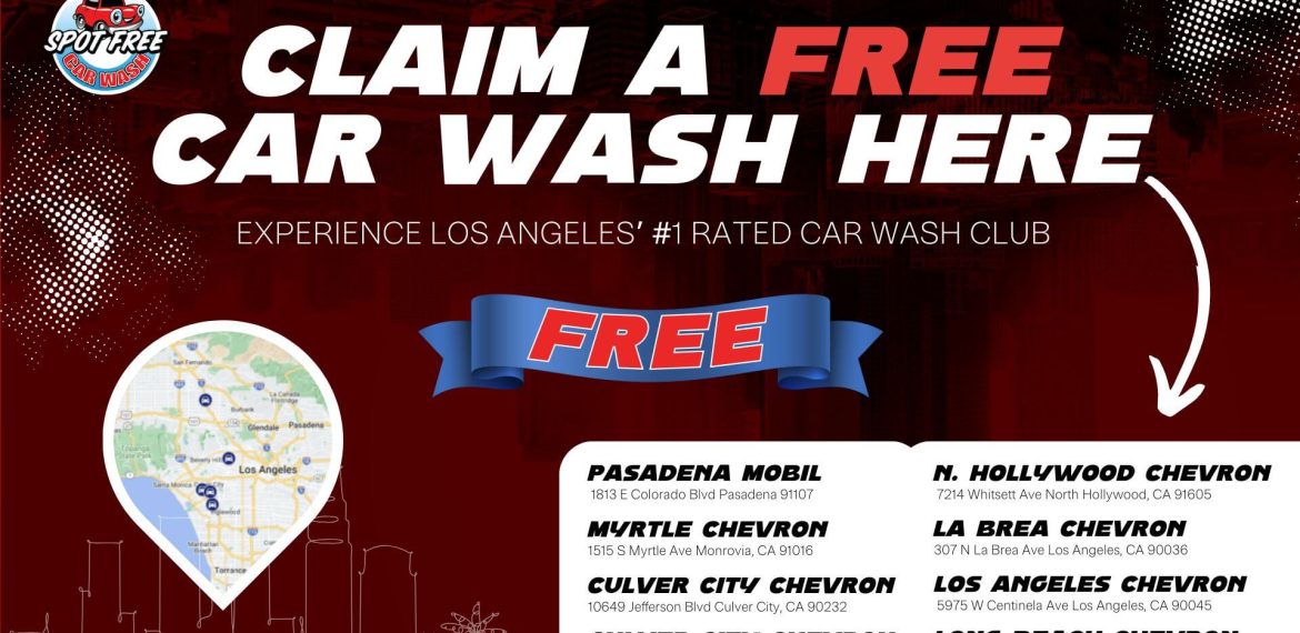 Free car wash la los angeles best car wash near me cheap drive through automatic car wash