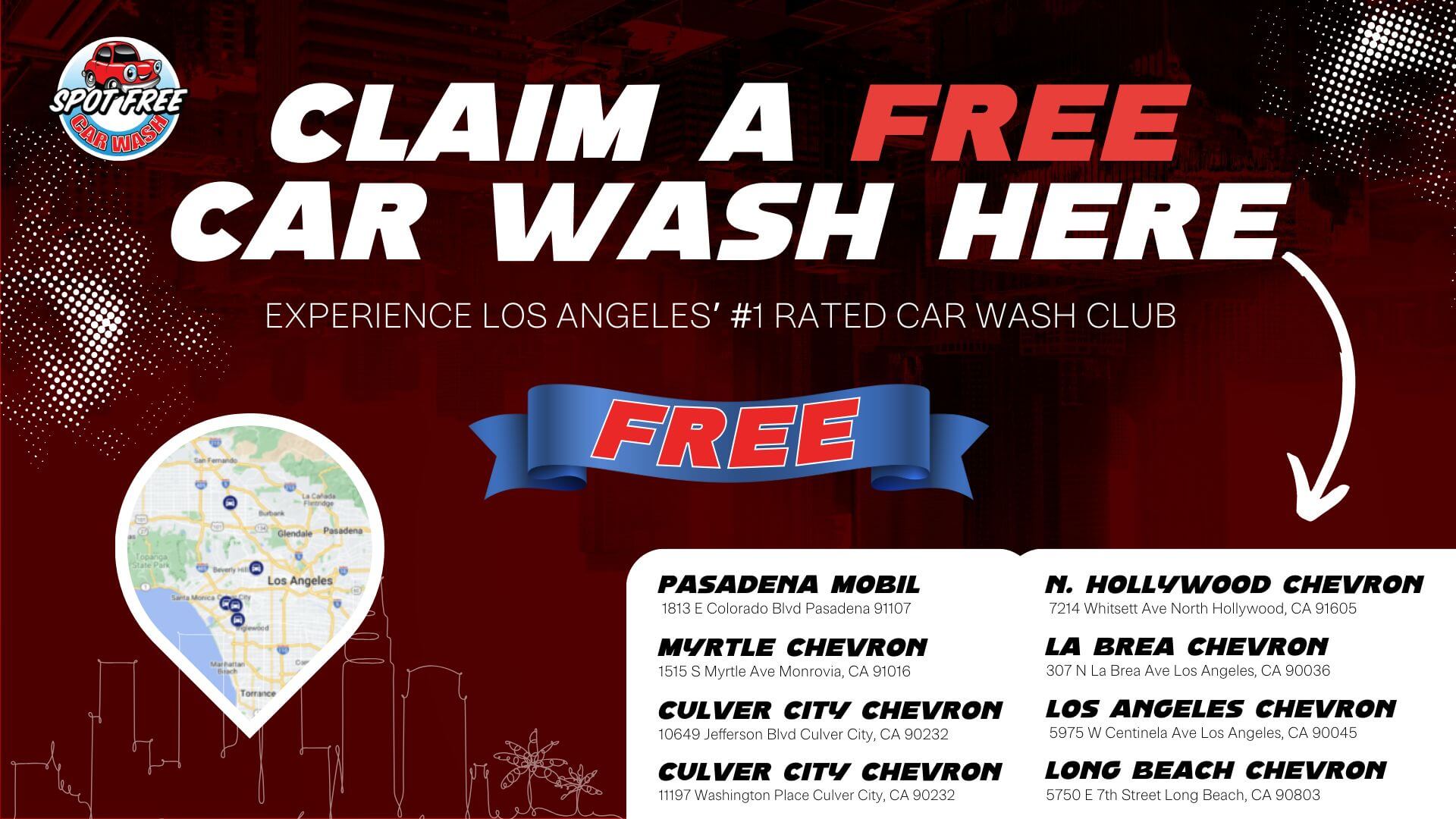 Free car wash la los angeles best car wash near me cheap drive through automatic car wash