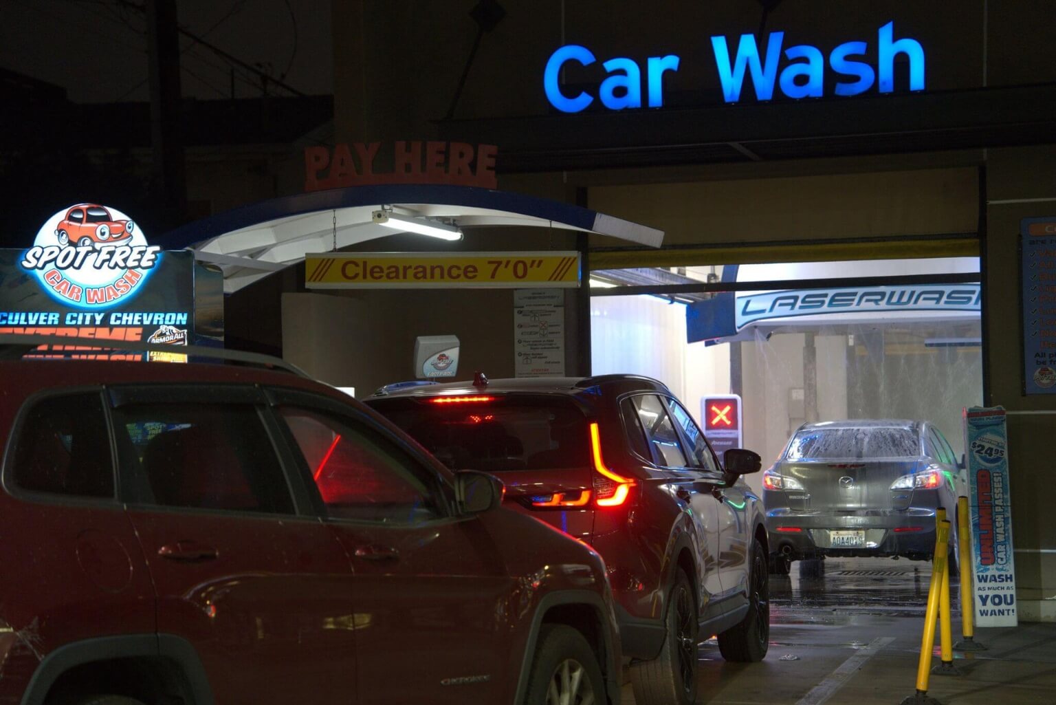 Culver City Chevron Car wash los angeles 5 minute wash