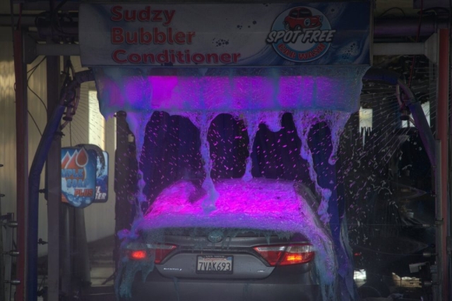 car wash near Sherman Way Chevron