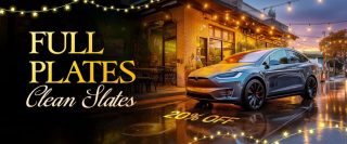 5 minutes car wash Full Plates, Clean Slates 20 off