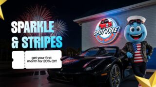 Sparkle and stripes 20% off on nearby car wash in Los Angeles